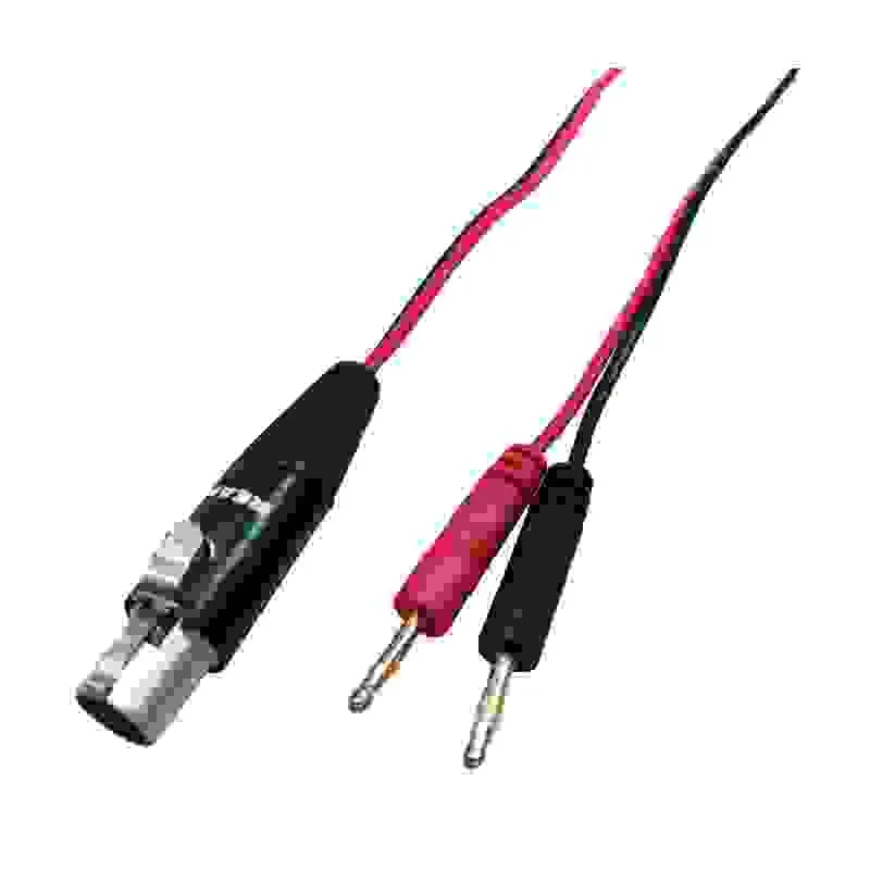 Tiny XLR Micro Phone Socket to 2.0mm Banana Plug Cable Assembly